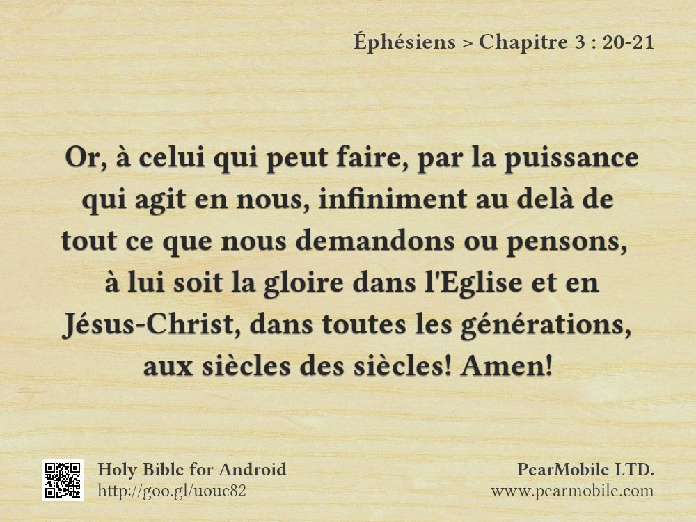 Éphésiens, Chapitre 3:20-21